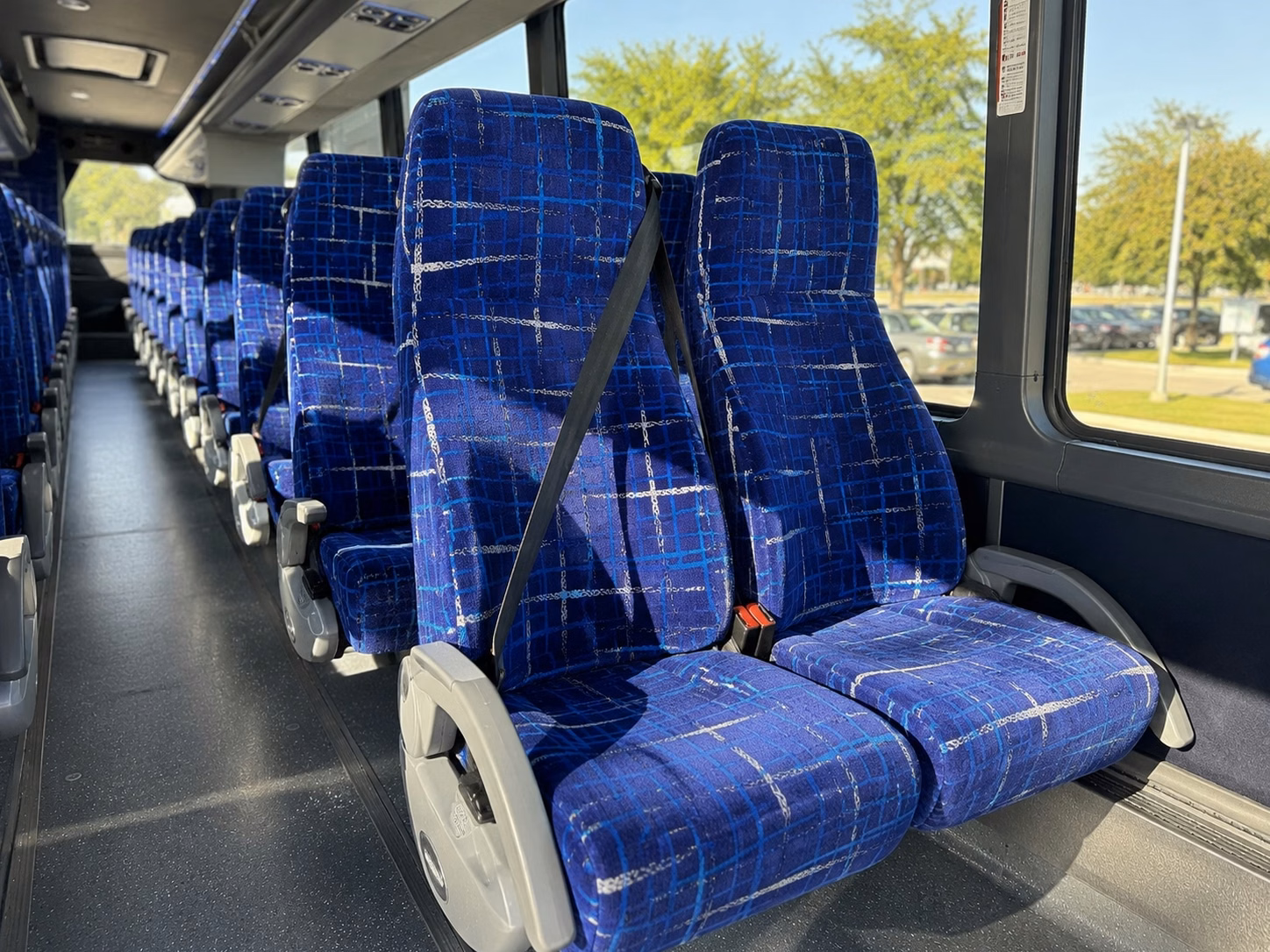 bellevue charter bus interior gallery