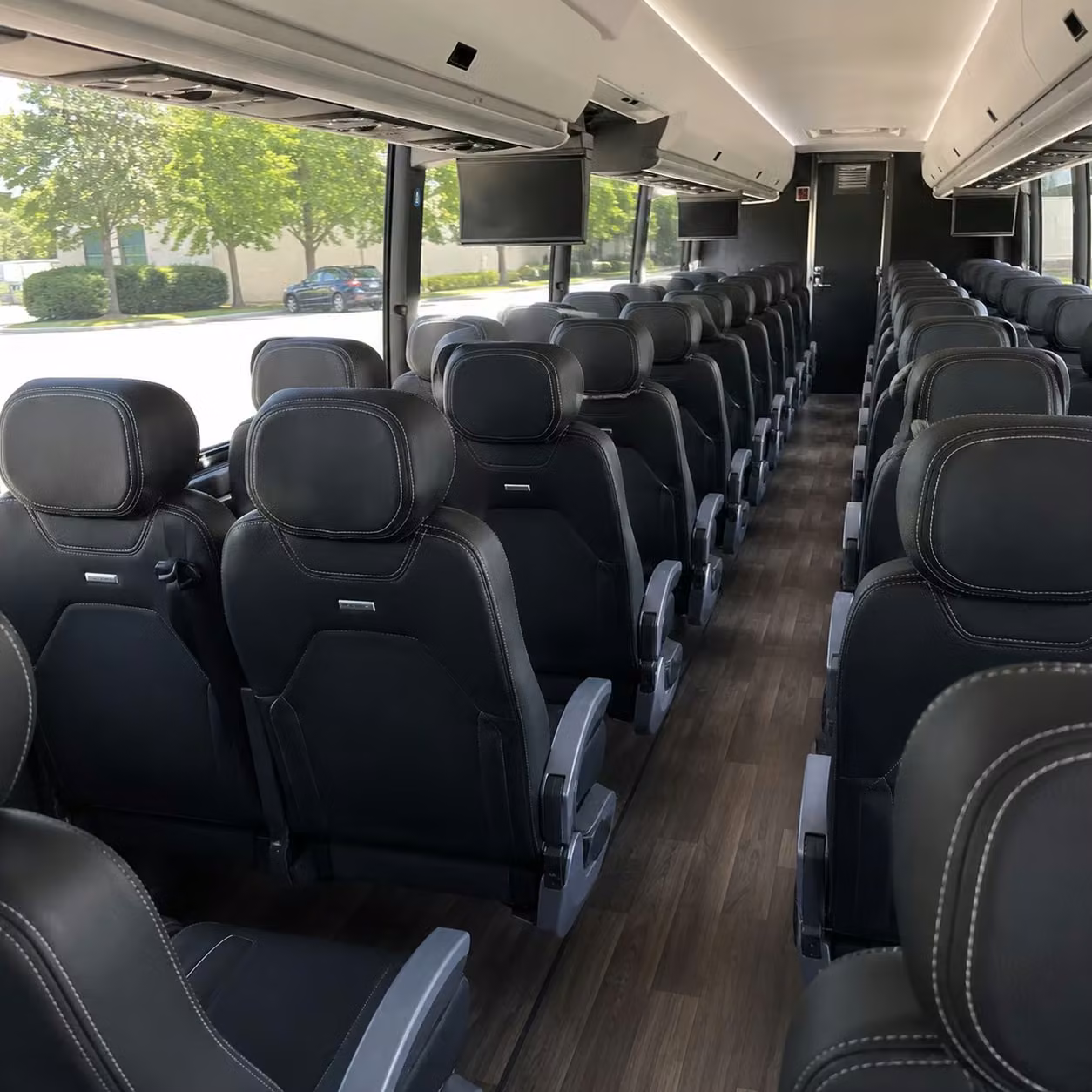 bellevue charter bus interior