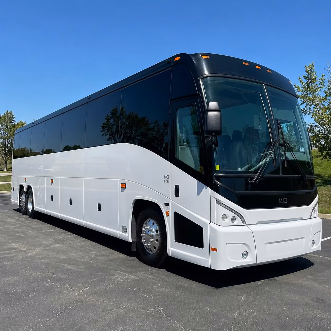 bellevue charter bus rental exterior