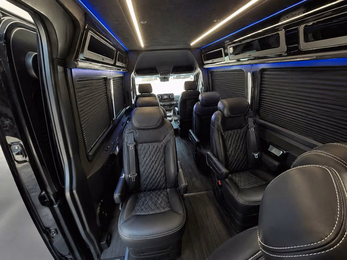 sprinter van with driver inside